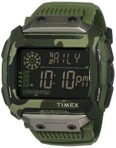 Timex Command Shock 54mm Olive Green Resin Strap Watch