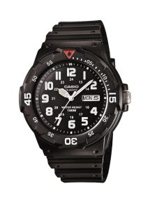 Casio EAW-MRW-200H-1BV Men's MRW200H-1BV Black Resin Dive Watch