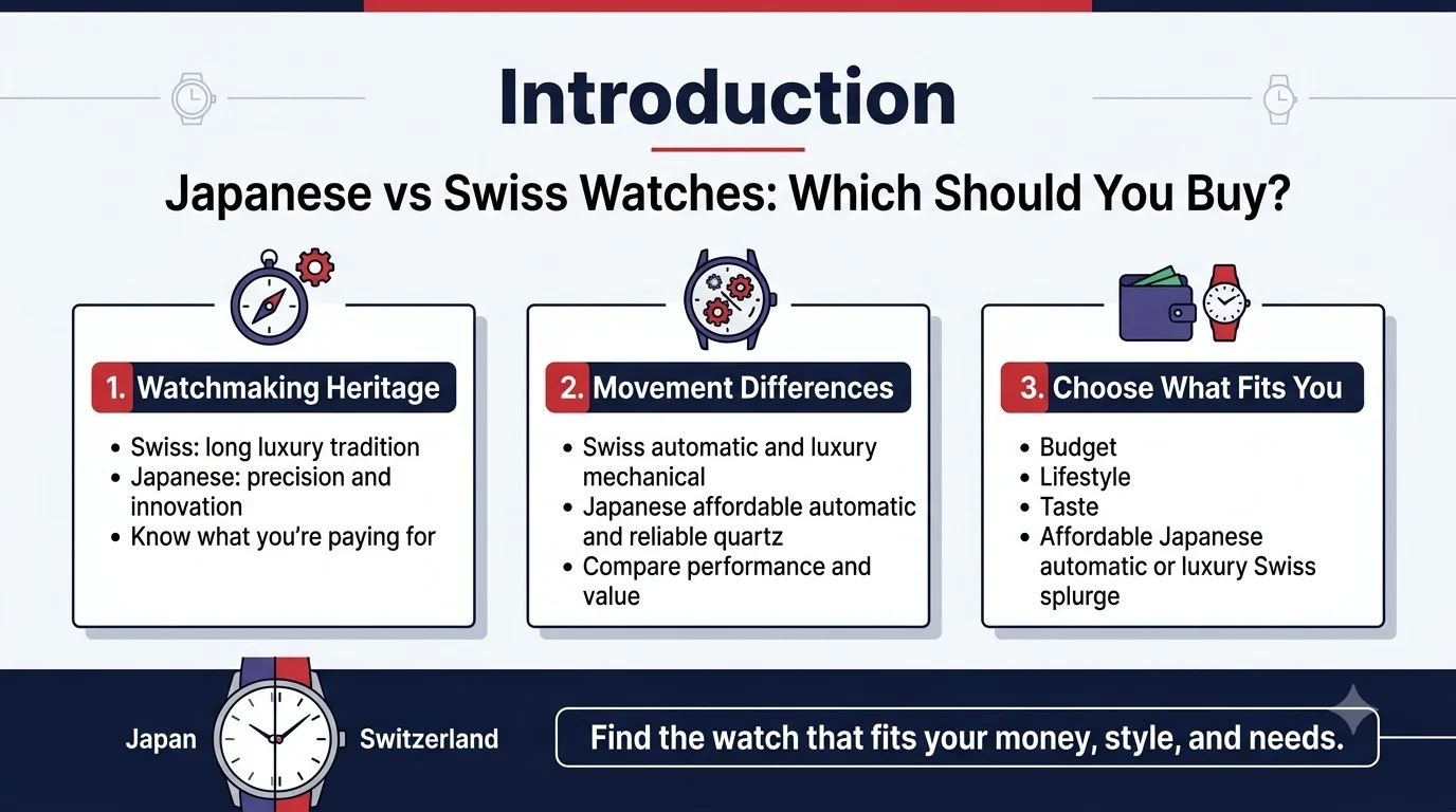 Japanese vs Swiss Watches: Which Should You Buy?
